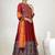 Maroon digital print & Mirroor With Drawstring With Latkan Cotton Lahenga Choli Set