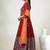 Maroon digital print & Mirroor With Drawstring With Latkan Cotton Lahenga Choli Set