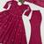 Women's pink anarkali kurta palazzo set with dupatta