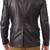 Men's black lambskin leather blazer two button coat