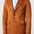 Men's tan suede lambskin leather blazer sport coat
