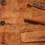 Men's tan soft genuine suede leather sport coat blazer