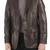 Men's brown leather blazer classic fit lambskin coat