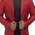 Men's red genuine lambskin leather blazer jacket