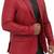 Men's red genuine lambskin leather blazer jacket
