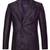 Men's black double breasted real genuine leather blazer coat