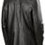 Men's black real lambskin leather long blazer sport coat