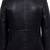 Men's black lambskin leather classic two button blazer jacket