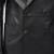 Men's black double breasted real lambskin leather blazer coat