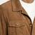 Men's brown soft genuine suede leather safari jacket coat blazer