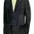 Men's black soft suede suede leather classic blazer coat