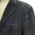 Men's black soft suede suede leather classic blazer coat