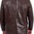 Men's dark brown real lambskin leather formal blazer jacket