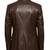 Men's dark brown real genuine lambskin leather blazer classic sport coat