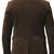 Men's brown lambskin suede leather blazer smart casual coat