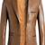 Men's tan genuine lambskin leather blazer classic sport coat jacket