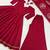 Women's maroon anarkali kurta set with embroidered dupatta