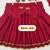 Women's maroon anarkali kurta set with embroidered dupatta