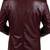 Men's burgundy lambskin genuine leather blazer smart casual jacket