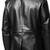 Men's lambskin genuine black double breasted leather blazer coat