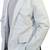 Men's white lambskin leather blazer smart casual jacket