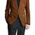 Men's brown soft suede genuine leather blazer casual coat
