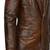 Men's brown real genuine leather blazer sport coat jackets