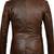Men's brown real genuine leather blazer sport coat jackets