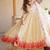 Women's off white embroidered anarkali kurta palazzo set with dupatta