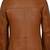 Men's tan lambskin genuine leather two button blazer sport coat