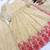 Women's off white embroidered anarkali kurta palazzo set with dupatta