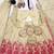 Women's off white embroidered anarkali kurta palazzo set with dupatta
