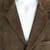 Men's lambskin brown soft suede leather two button blazer jacket