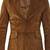 Men's genuine brown soft suede leather classic sport coat blazer