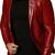 Men's slim fit red lambskin leather blazer sport coat jacket