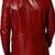 Men's slim fit red lambskin leather blazer sport coat jacket