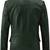 Men's genuine lambskin green double breasted leather blazer jacket