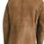 Men's tan lambskin suede leather two button blazer jacket