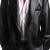 Men's black genuine leather formal blazer jacket