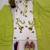 Women's white embroidered kurta with lime green palazzo & chiffon dupatta set