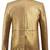 Men's gold genuine leather blazer sport coat