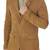Men's tan suede soft genuine leather classic blazer jacket
