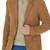 Men's tan suede soft genuine leather classic blazer jacket