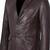Men's dark brown lambskin leather formal blazer jacket