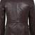 Men's dark brown lambskin leather formal blazer jacket