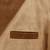 Men's beige suede leather double breasted blazer coat