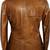 Men's tan soft lambskin leather formal blazer sport coat