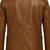 Men's dark brown real lambskin suede double breasted blazer coat