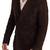 Men's tan lambskin suede leather two button blazer