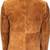 Men's lambskin brown leather field safari blazer coat jacket